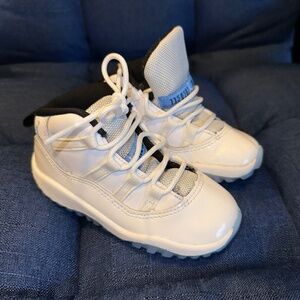 Jordan Kids White and Black High-Top Sneakers